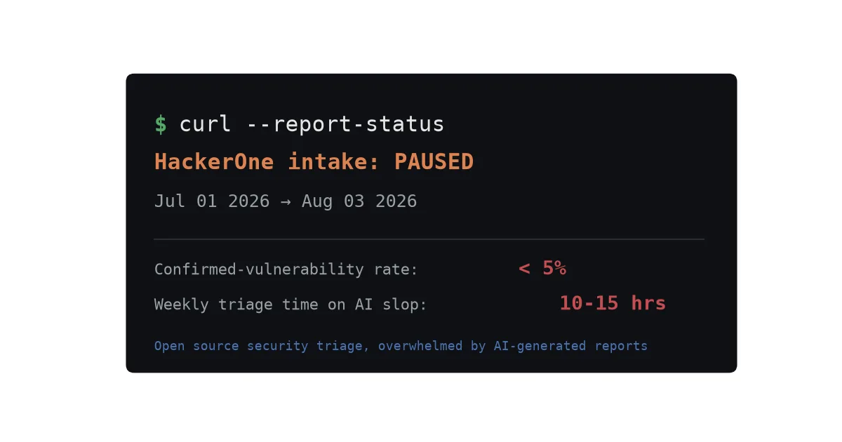 Curl Just Stopped Taking Bug Reports for a Month. Here's Why That's a Warning Sign