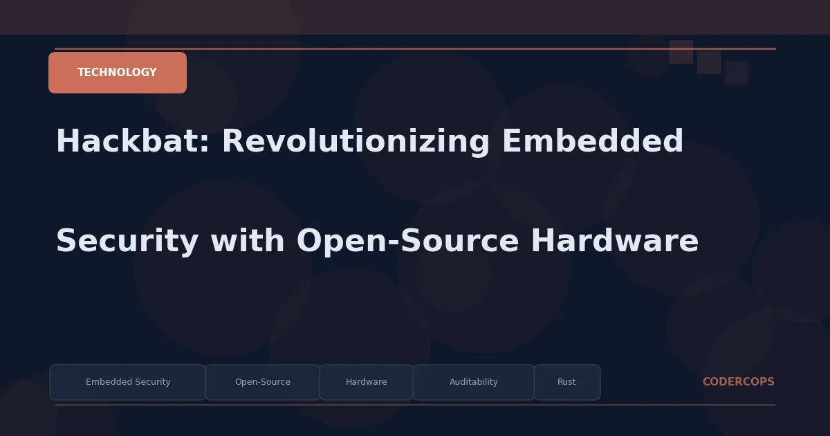 Hackbat: Revolutionizing Embedded Security with Open-Source Hardware