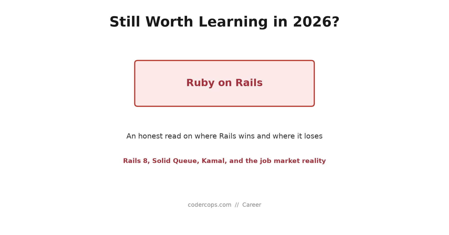Is Ruby on Rails Still Worth Learning in 2026?