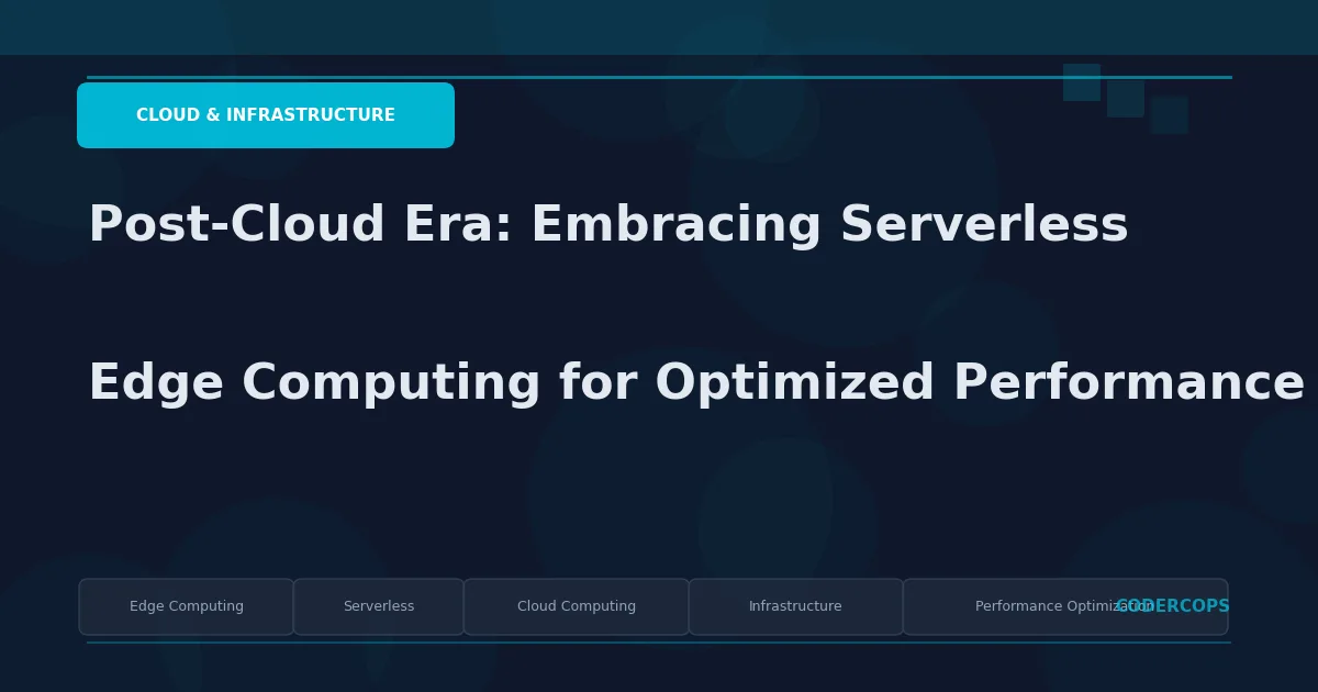 Post-Cloud Era: Embracing Serverless Edge Computing for Optimized Performance